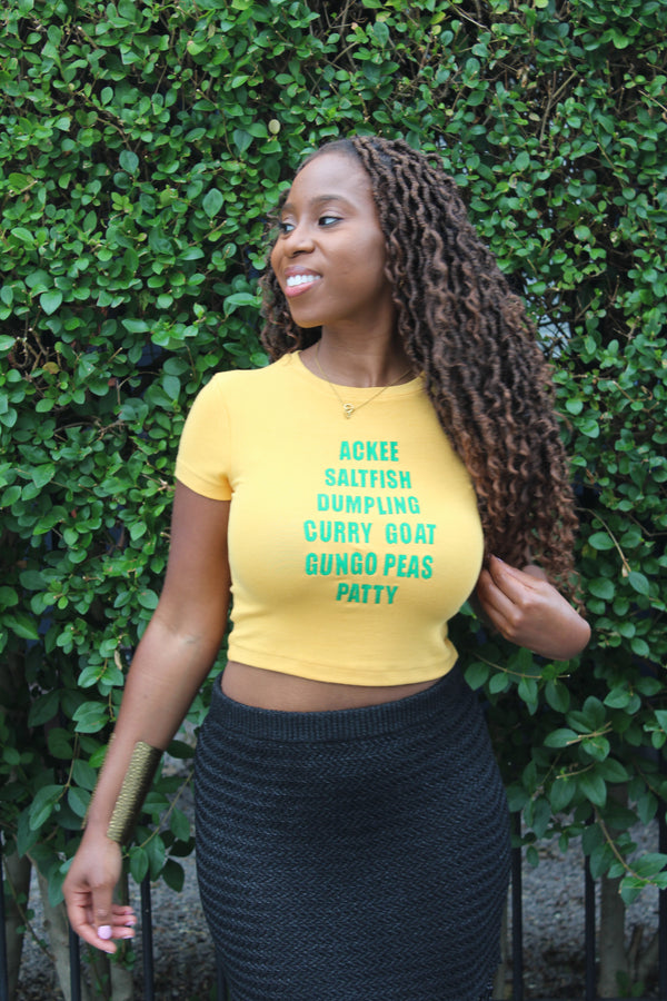 Yard Food Tee - Yellow