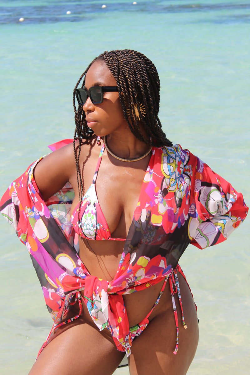 Carnival Beach Shirt - Red
